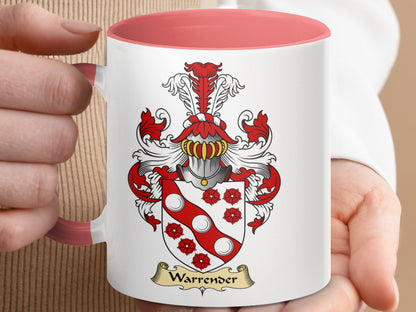 Warrender Clan Scottish Traditional Coat of Arms Mug - Living Stone Gifts