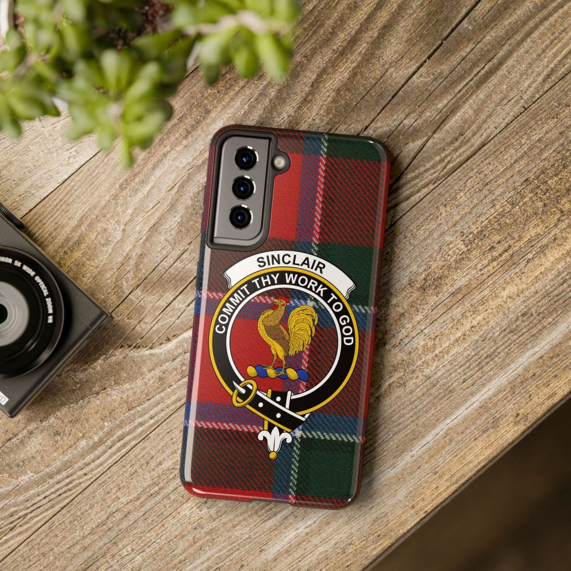 Sinclair Clan Scottish Tartan Cell Phone Case - Celtic Ancestry Gifts