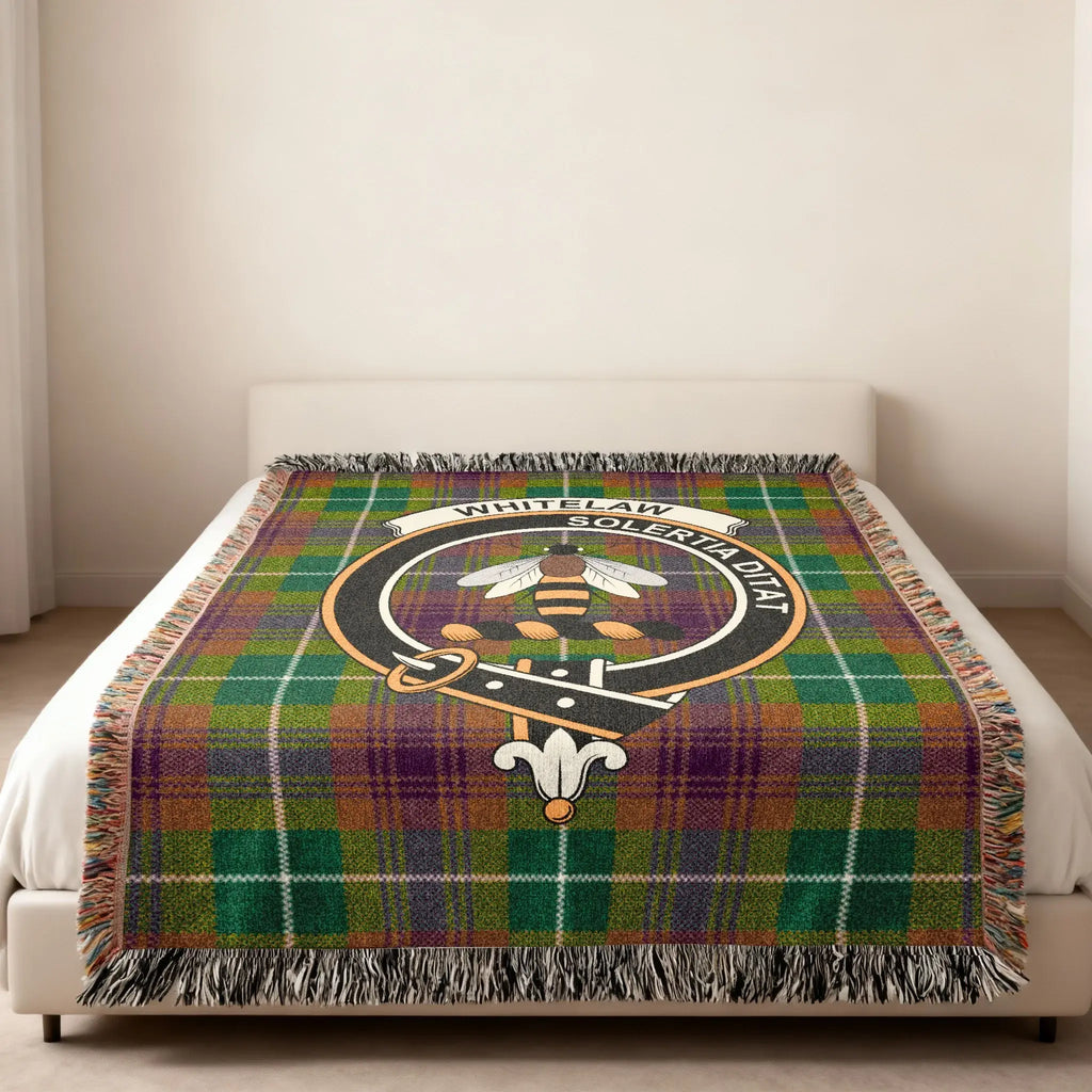 Whitelaw Solertia Ditat Tartan Fringed Blanket