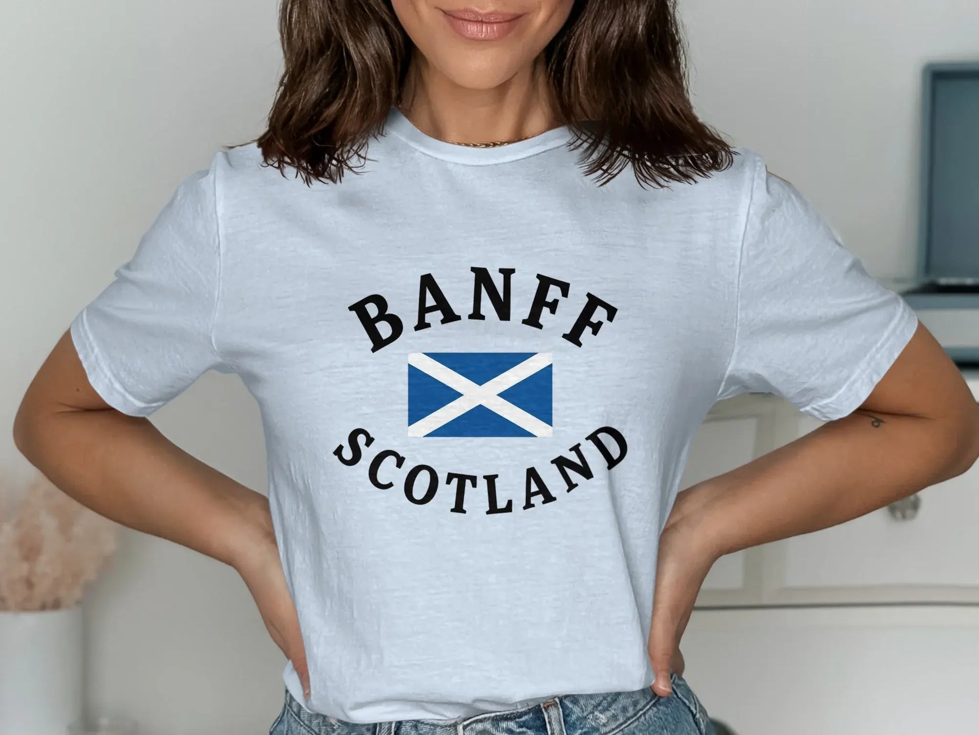 Banff Scotland Print Casual Style Fashionable Shirt Product