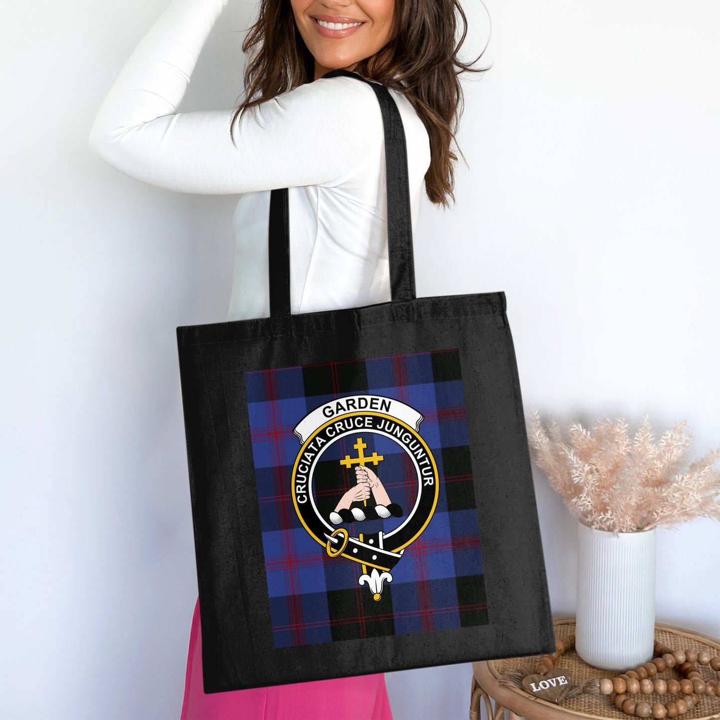 Garden clan scottish tartan tote bag - Living Stone Gifts