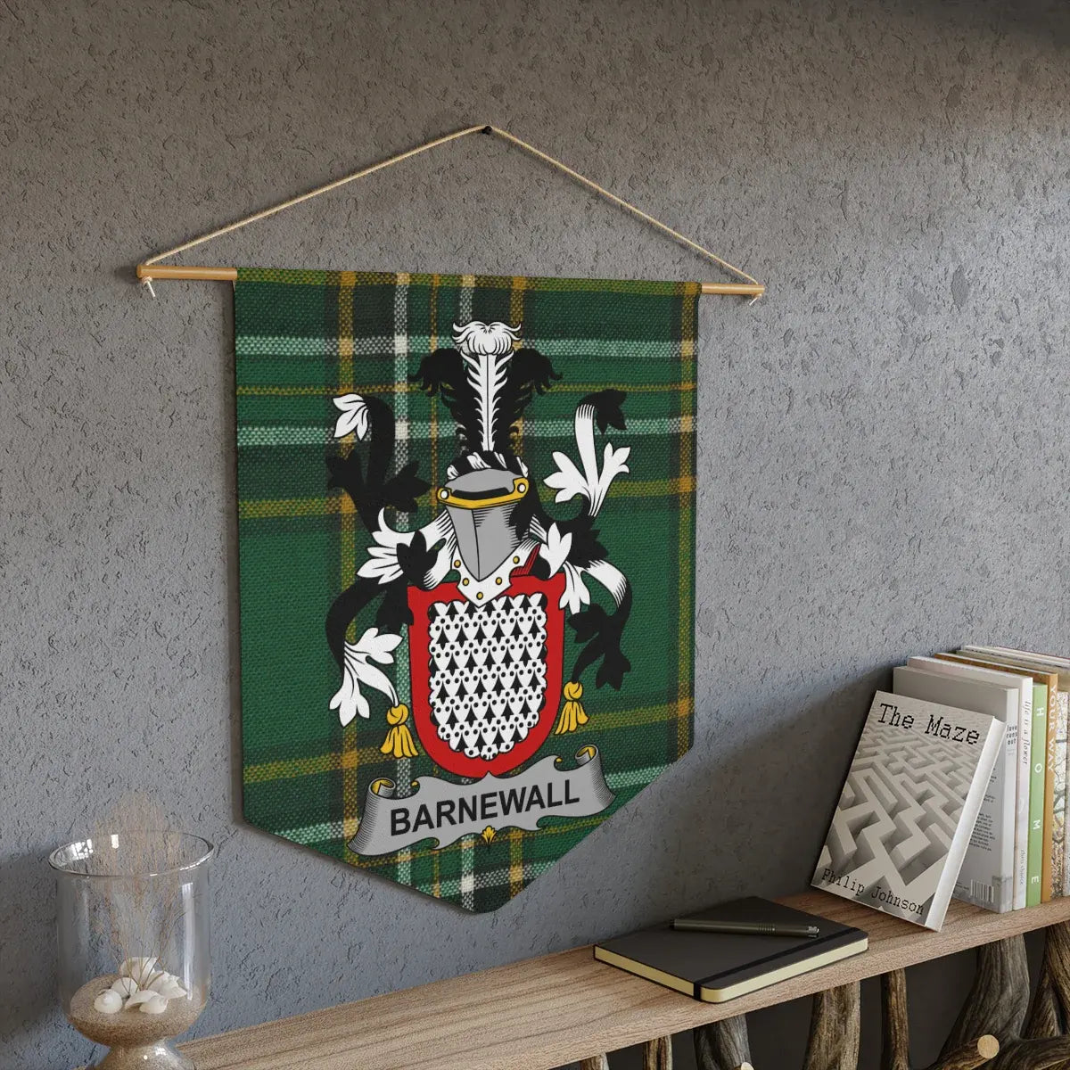 Barnewall Tartan Wall Hanging Crest Display product