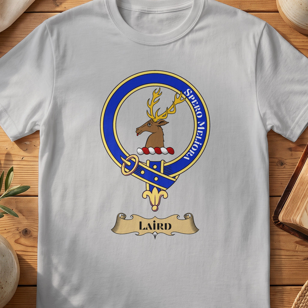 Laird Scottish clan crest T-shirt in Sport Grey