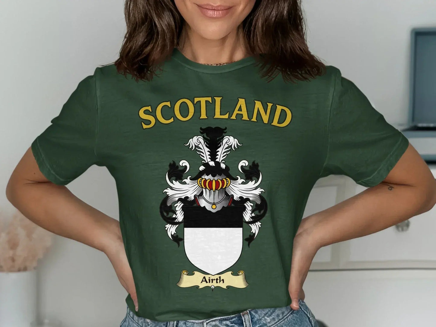 Scotland Airth Family Crest Emblem Printed Shirt product