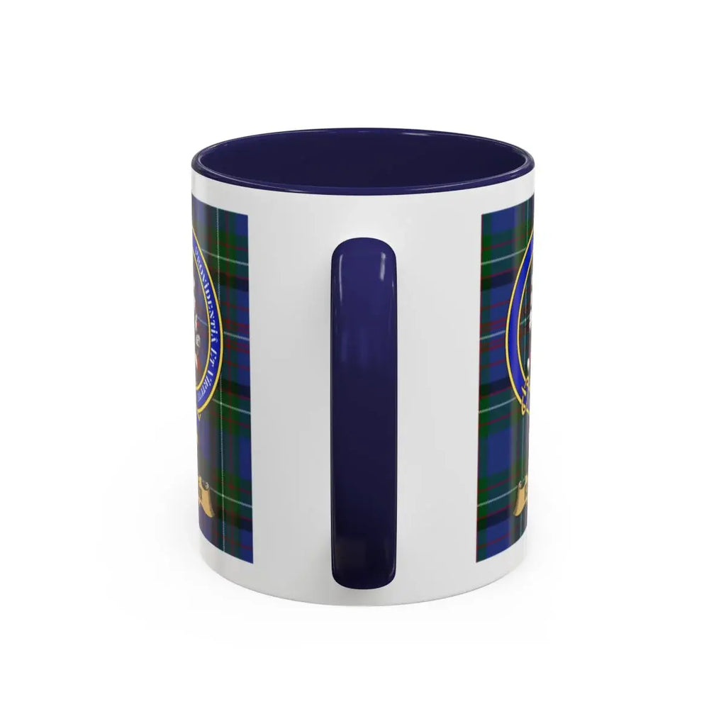 Rankin clan crest mug shown in 11 oz and 15 oz sizes