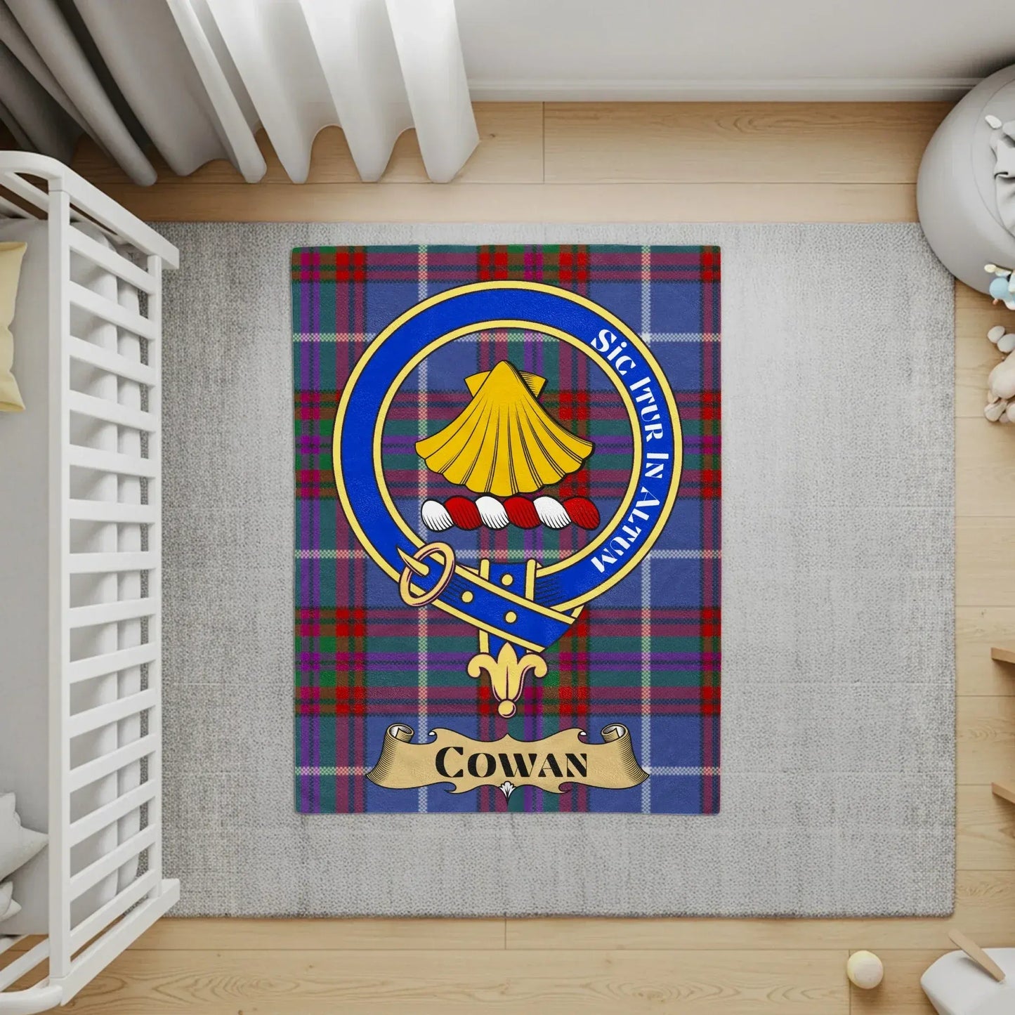 Clan Cowan Tartan Crest Personalized Home Decor product