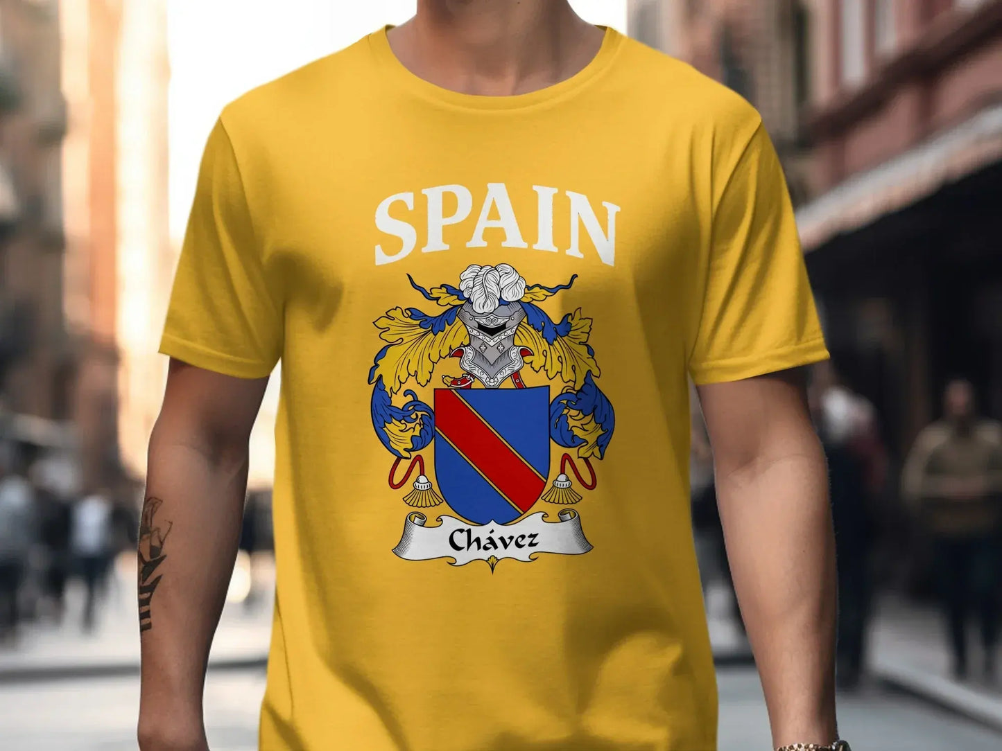Spain Chavez Family Emblem Crest Design T-Shirt product