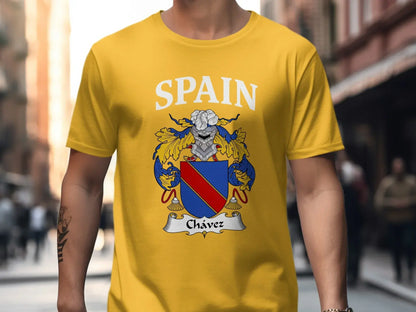 Spain Chavez Family Emblem Crest Design T-Shirt product