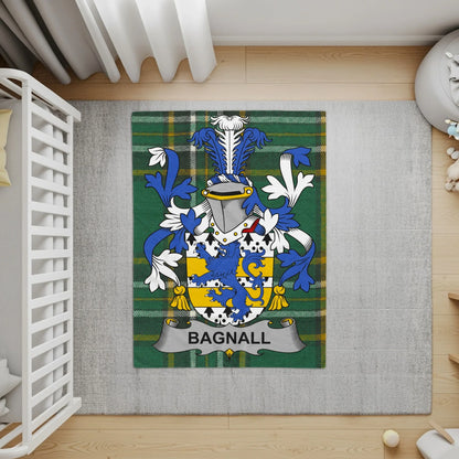 Family Crest Green Tartan Bagnall Design Rug product