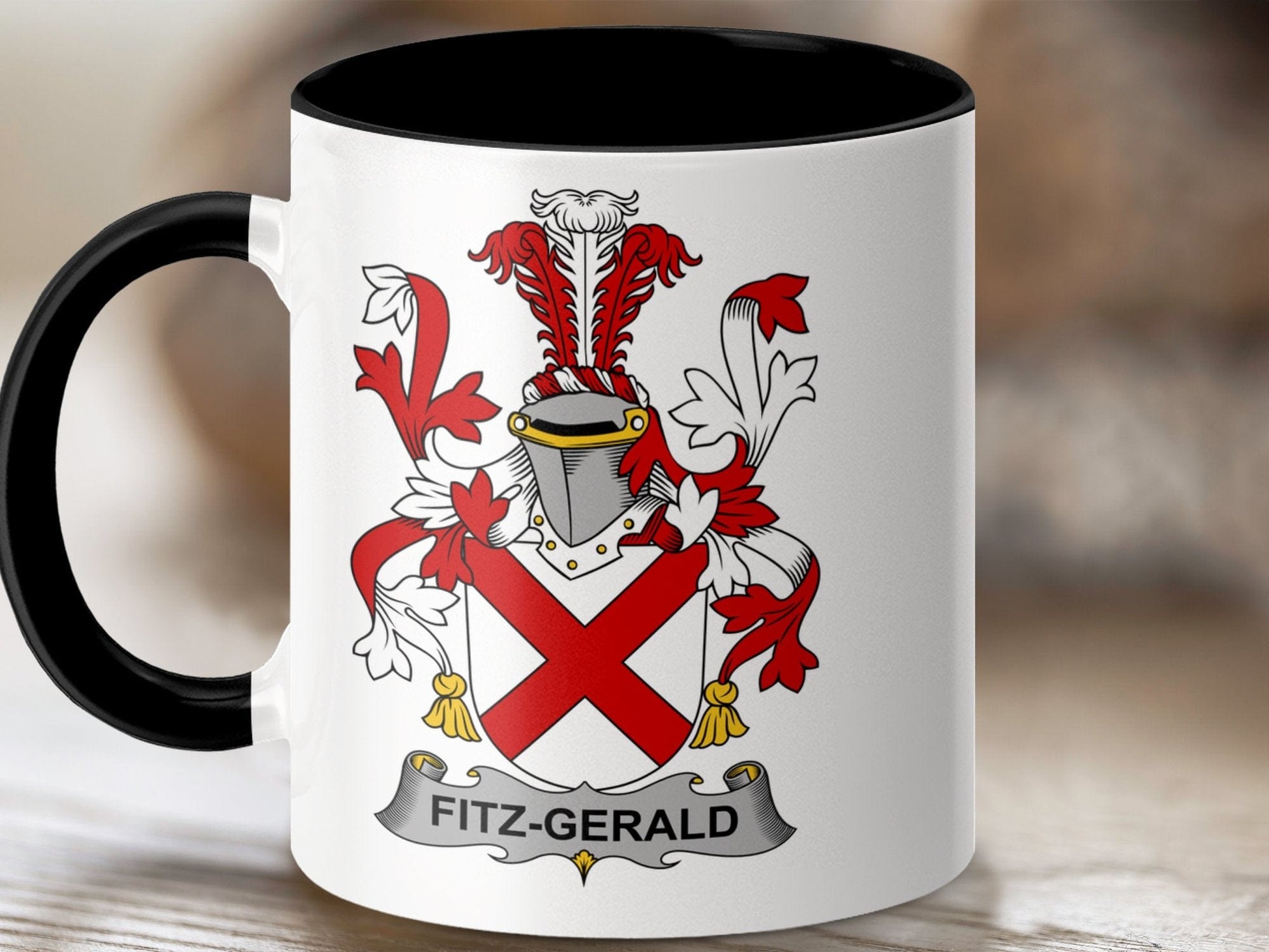 Fitz-Gerald Surname Family Coat of Arms Mug