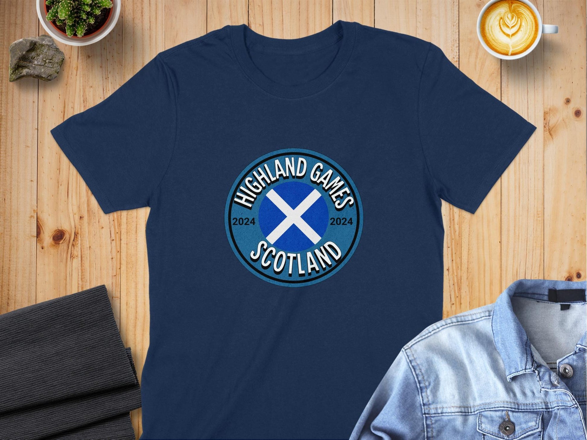 Highland Games Scotland 2024 Logo Design T-Shirt