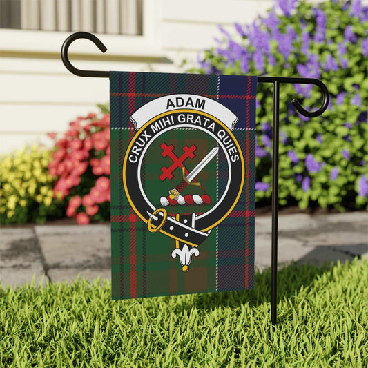 Home Decor 12'' × 18'' Adam Clan Scottish Tartan Garden Flag