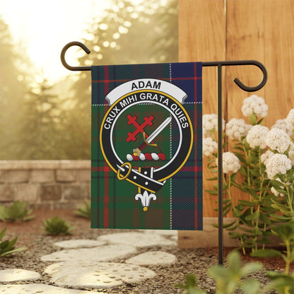 Home Decor 12'' × 18'' Adam Clan Scottish Tartan Garden Flag