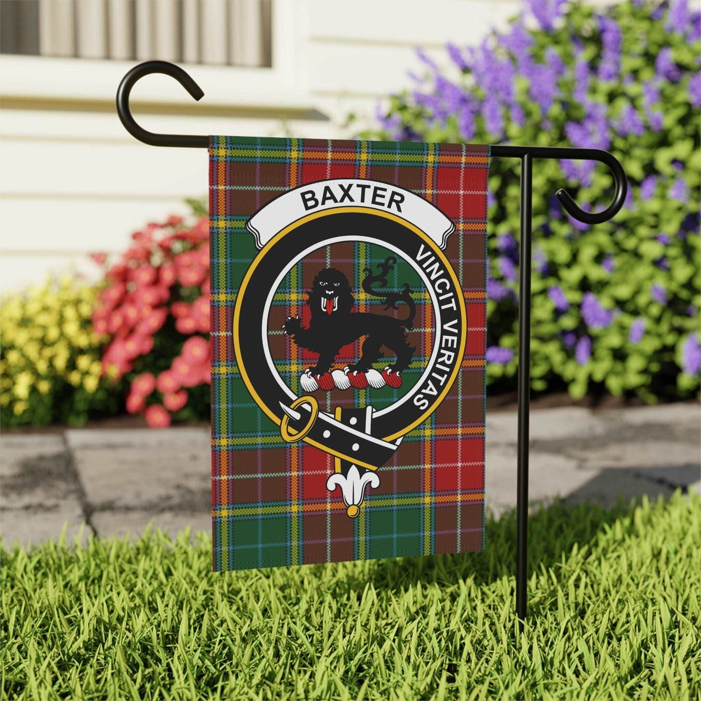 Home Decor 12'' × 18'' Baxter Clan Scottish Tartan Garden Flag