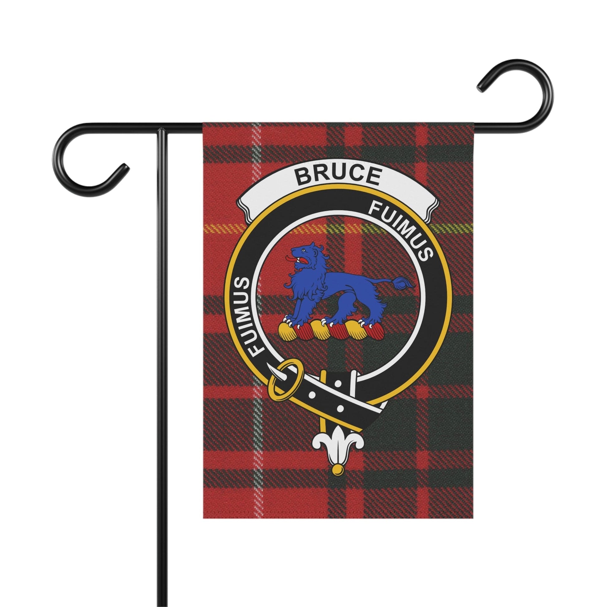 Home Decor 12'' × 18'' Bruce Clan Scottish Tartan Crest Garden Flag