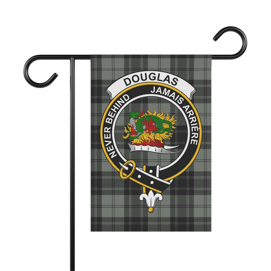 Home Decor 12'' × 18'' Douglas Clan Scottish Tartan Crest Garden Flag