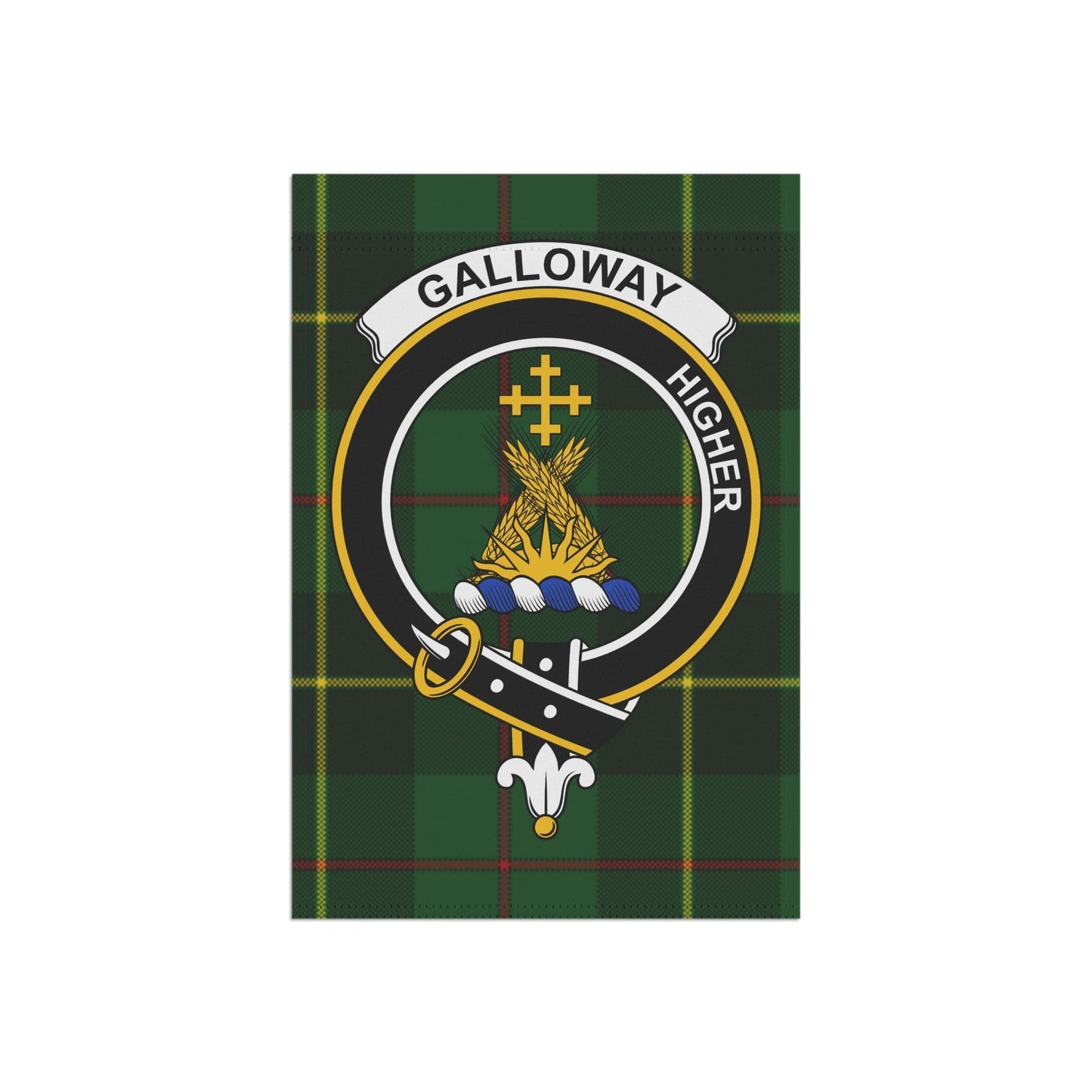 Home Decor 12'' × 18'' Galloway Clan Scottish Clan Scottish Tartan Crest Garden Flag