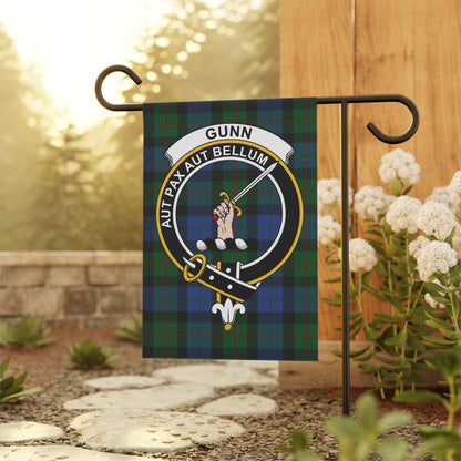 Home Decor 12'' × 18'' Gunn Clan Scottish Clan Scottish Tartan Crest Garden Flag