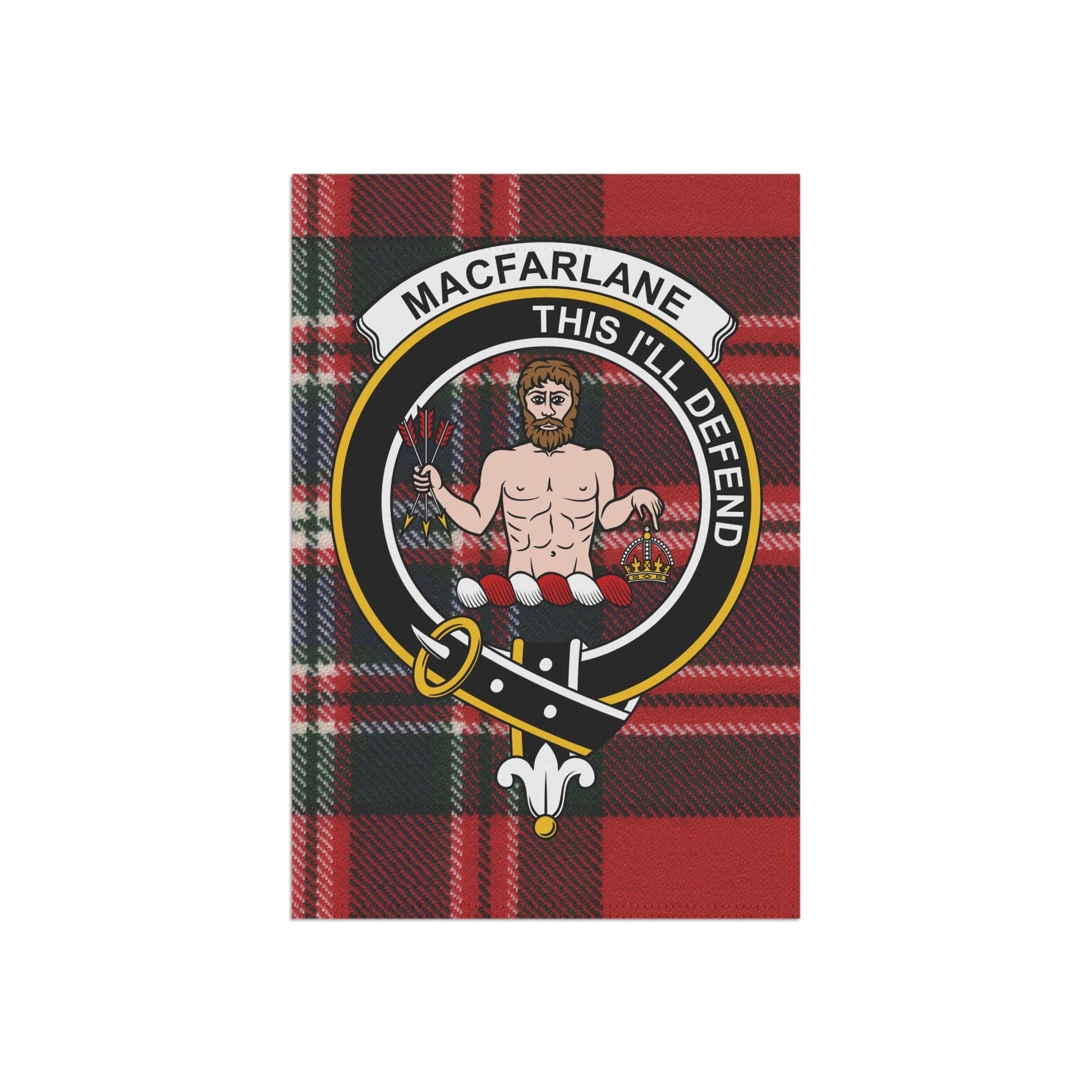 Home Decor 12'' × 18'' MacFarlane Clan Scottish Clan Scottish Tartan Crest Garden Flag