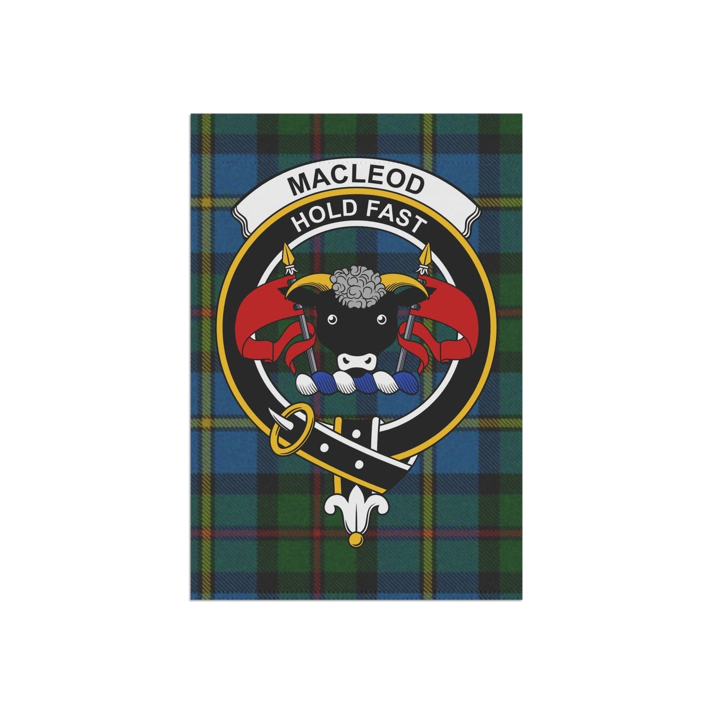 Home Decor 12'' × 18'' MacLeod Of Lewis Clan Scottish Tartan Crest Garden Flag