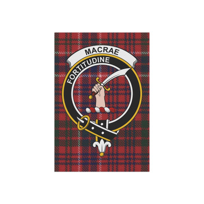 Home Decor 12'' × 18'' MacRae Clan Scottish Tartan Crest Garden Flag