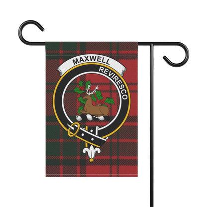 Home Decor 12'' × 18'' Maxwell Clan Scottish Tartan Crest Garden Flag