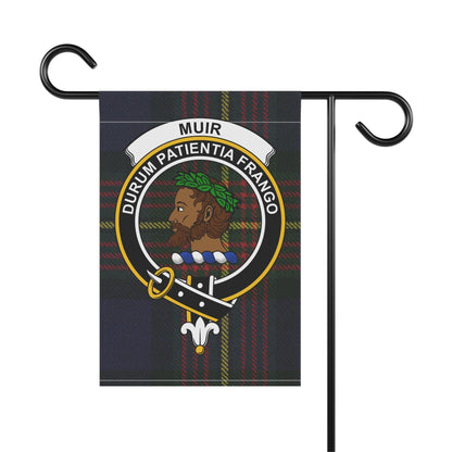 Home Decor 12'' × 18'' Muir Clan Scottish Tartan Crest Garden Flag