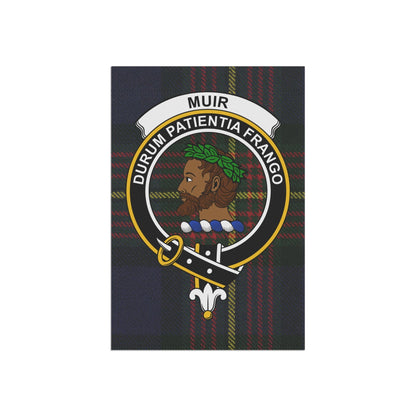 Home Decor 12'' × 18'' Muir Clan Scottish Tartan Crest Garden Flag