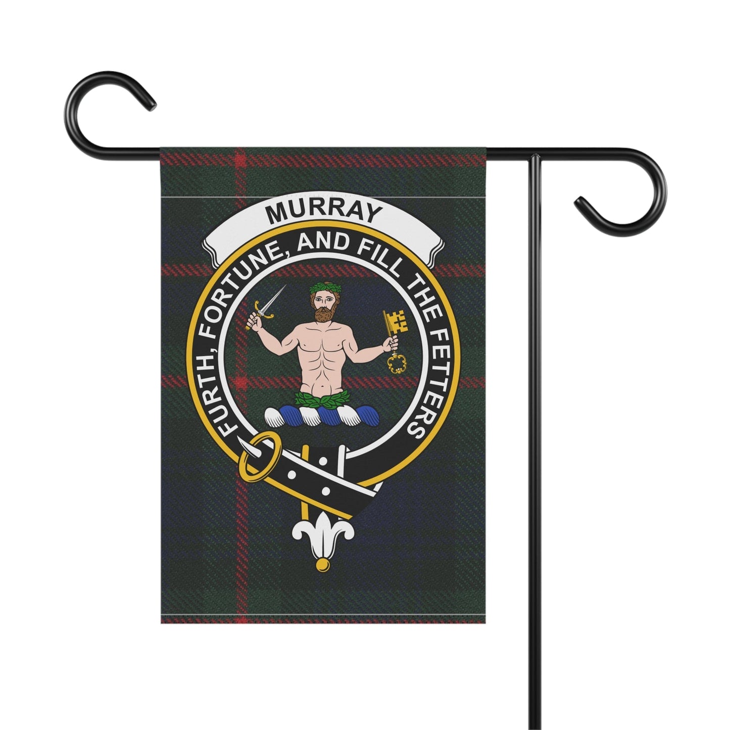 Home Decor 12'' × 18'' Murray Clan Scottish Tartan Crest Garden Flag