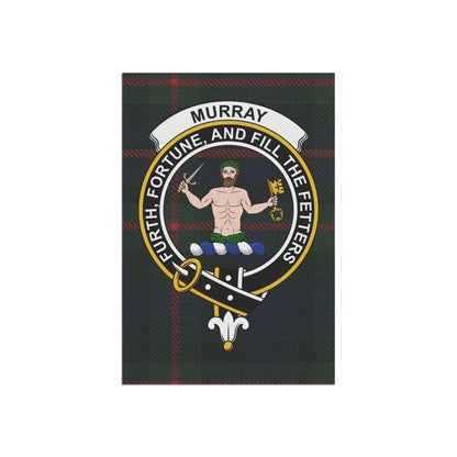 Home Decor 12'' × 18'' Murray Clan Scottish Tartan Crest Garden Flag