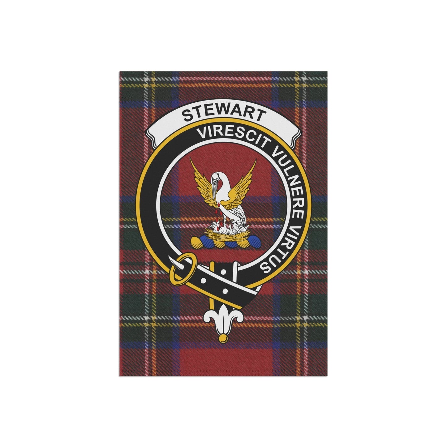 Home Decor 12'' × 18'' Royal Stewart Clan Scottish Clan Scottish Tartan Crest Garden Flag