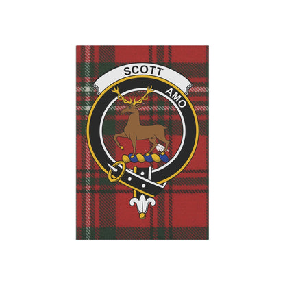 Home Decor 12'' × 18'' Scott Clan Scottish Tartan Crest Garden Flag