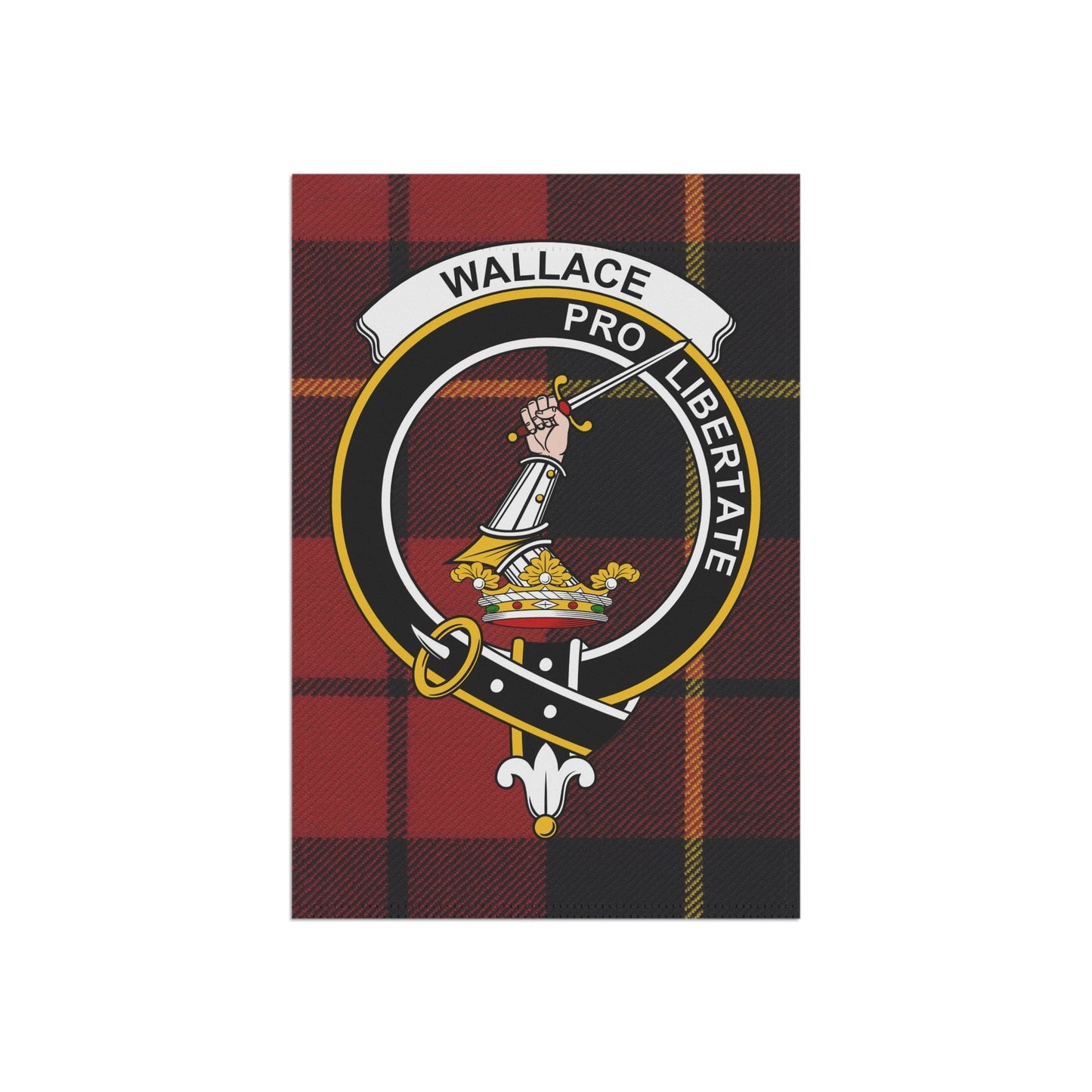 Home Decor 12'' × 18'' Wallace Clan Scottish Clan Scottish Tartan Crest Garden Flag