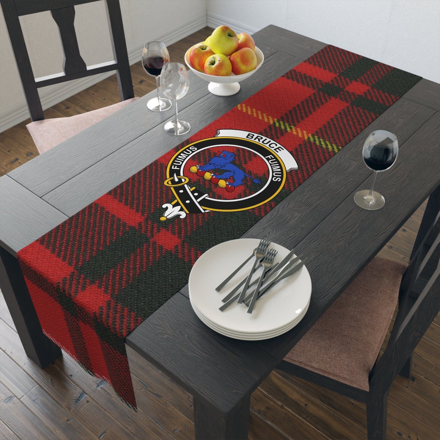 Home Decor 16" × 72" / Polyester Personalized Scottish Clan Table Runner , Choose Any Scottish Clan