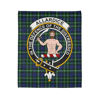 Home Decor 50" × 60" Allardice Clan Crest Tartan Scottish Throw Blanket