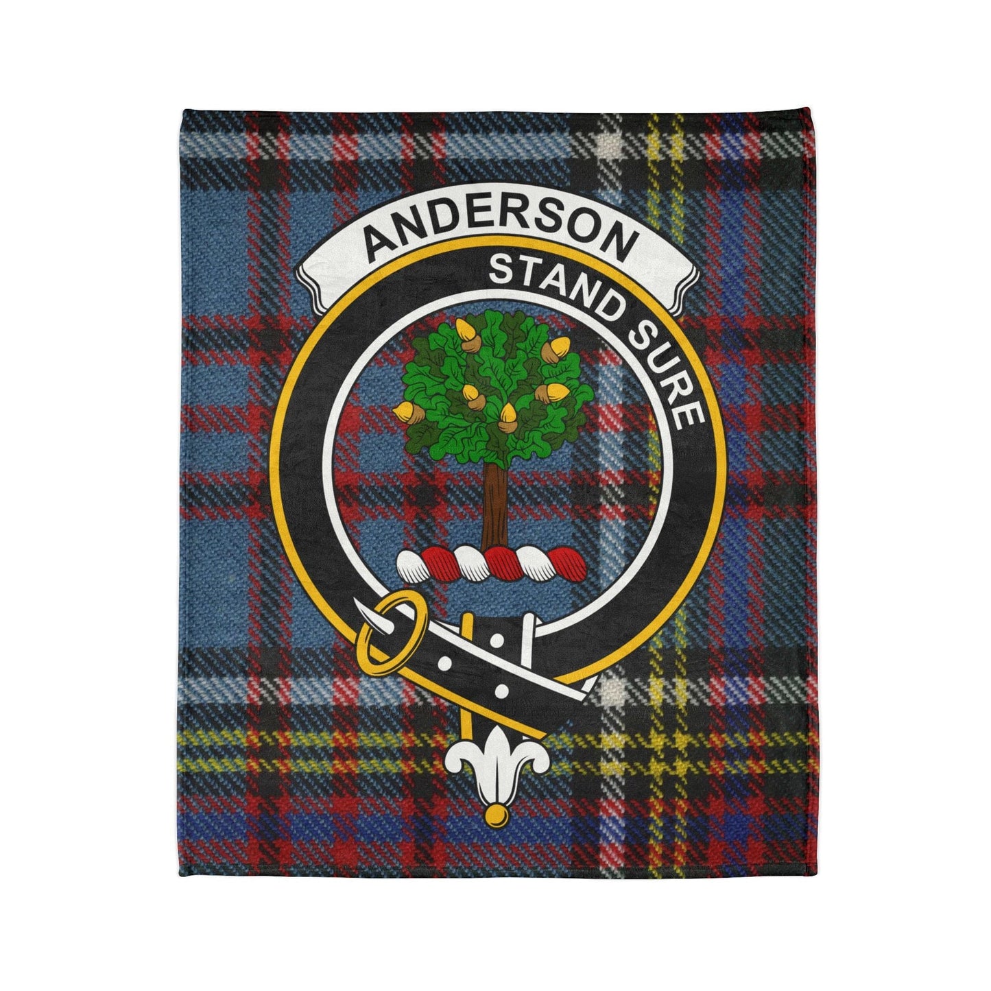 Home Decor 50" × 60" Anderson Clan Crest Tartan Scottish Throw Blanket