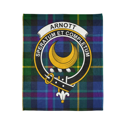 Home Decor 50" × 60" Arnott Clan Crest Tartan Scottish Throw Blanket