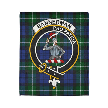 Home Decor 50" × 60" Bannerman Clan Crest Tartan Scottish Throw Blanket