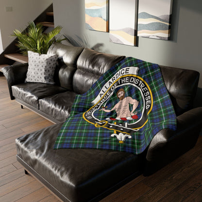 Home Decor Allardice Clan Crest Tartan Scottish Throw Blanket