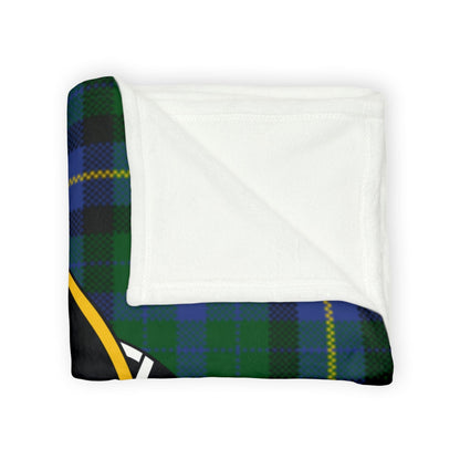 Home Decor Bain Clan Crest Tartan Scottish Throw Blanket