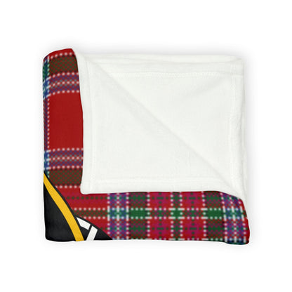 Home Decor Binning Clan Crest Tartan Scottish Throw Blanket