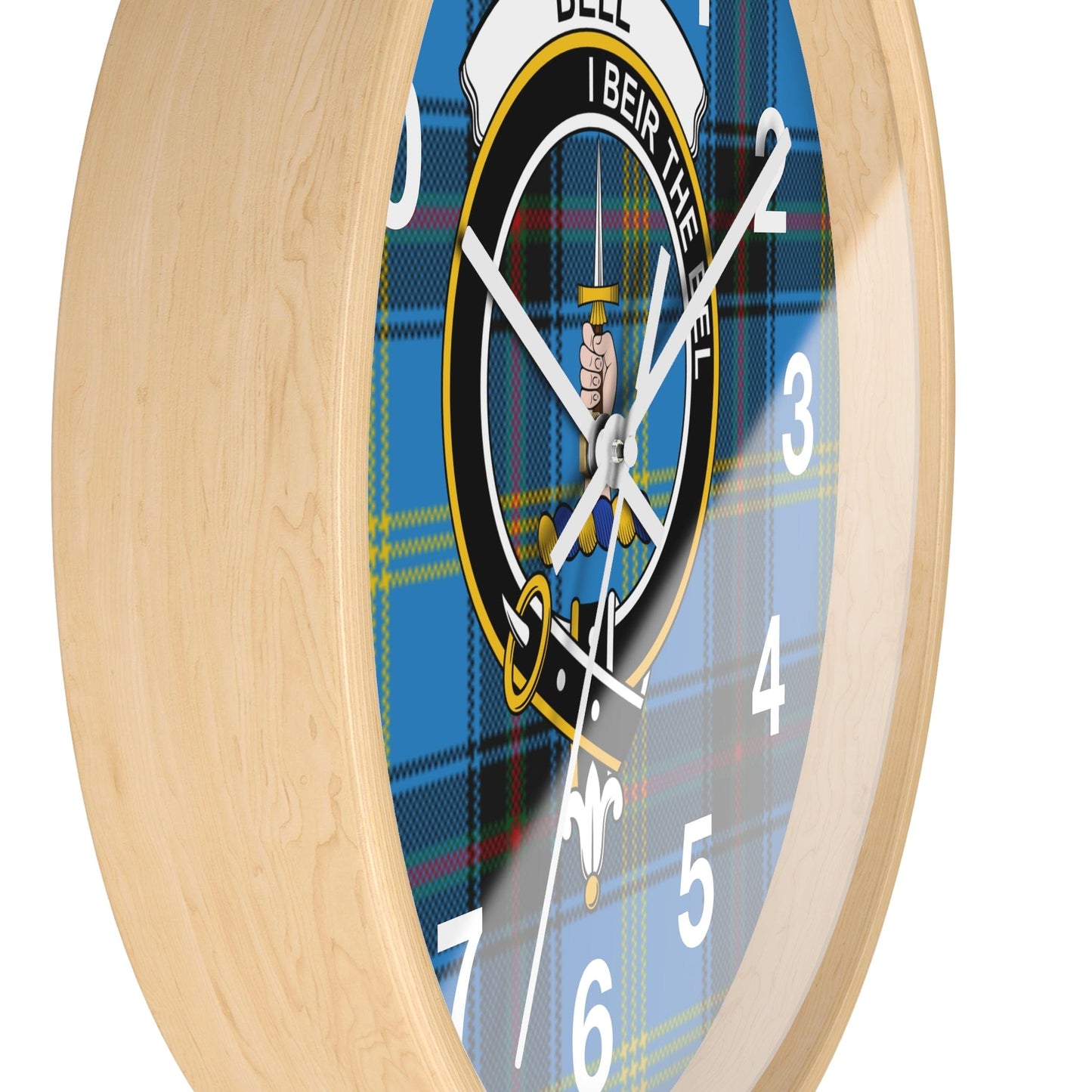 Home Decor Personalized Scottish Clan Round Clock, Choose Any Scottish Clan