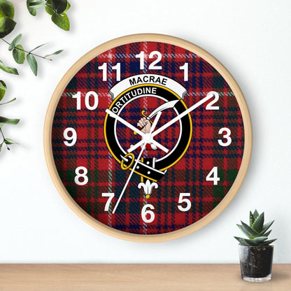 Home Decor Personalized Scottish Clan Round Clock, Choose Any Scottish Clan