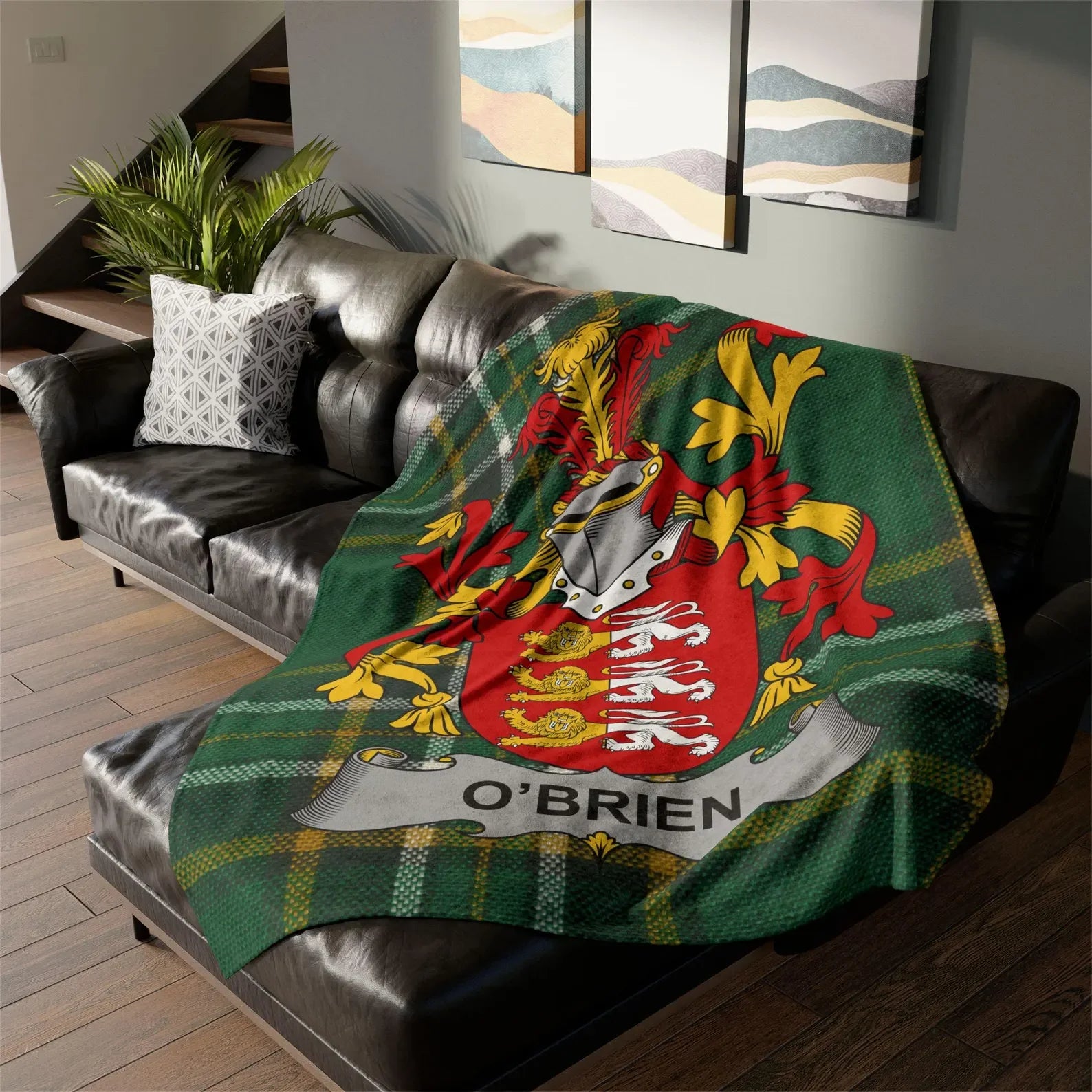 Choose Any Irish Coat of Arms Surname Blanket