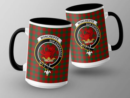 Moncreiffe Clan Crest Roaring Lion Tartan Mug