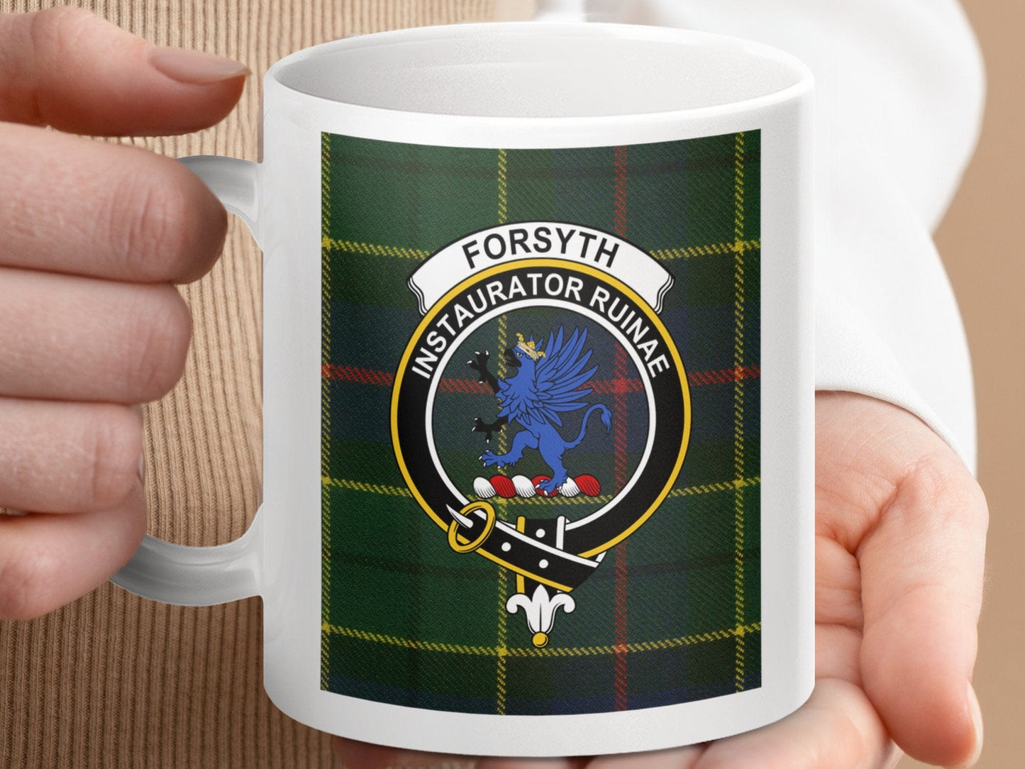 Physical Item 11oz / 11oz / White Forsyth Clan Instaurator Ruinae Crest Mug