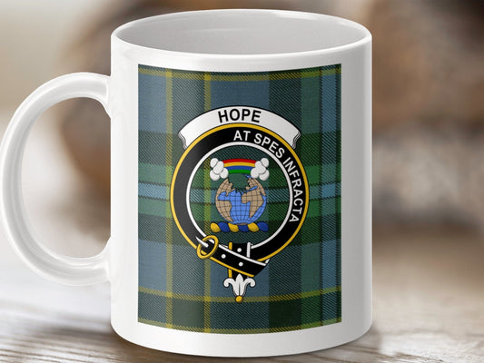 Physical Item 11oz / 11oz / White Hope At Spes Infracta Clan Crest Tartan Mug