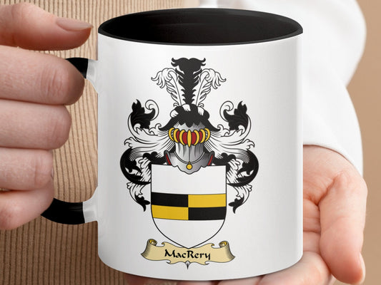 Physical Item 11oz / Black MacRery Family Crest Emblem Classic Mug