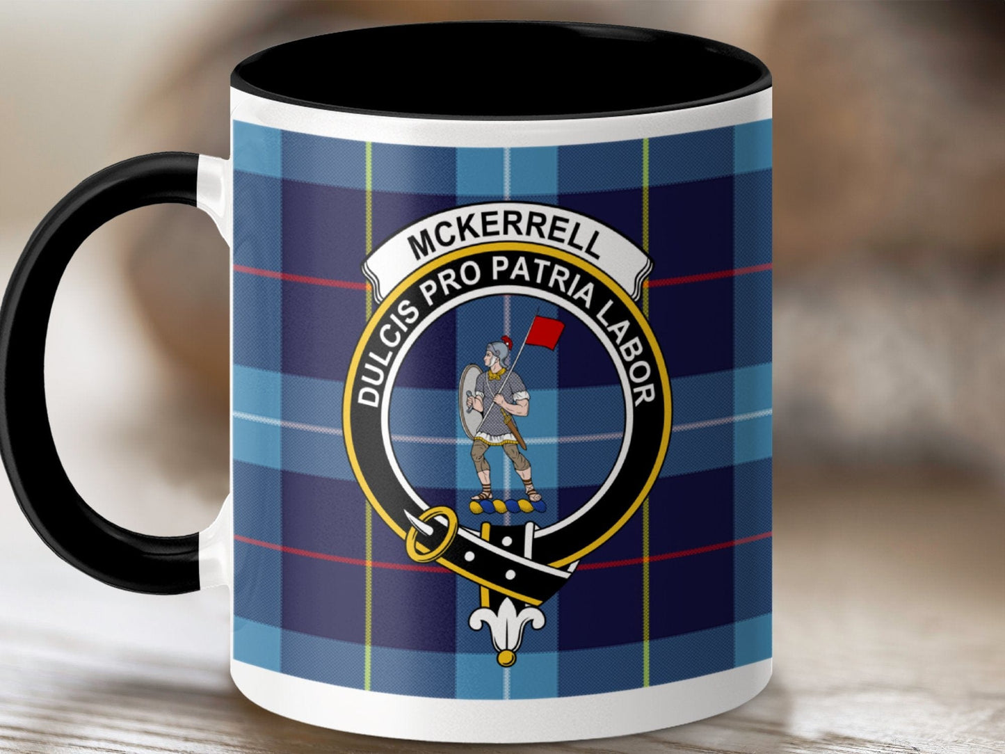 Physical Item 11oz / Black McKerrell Clan Dulcis Pro Patria Labor Mug