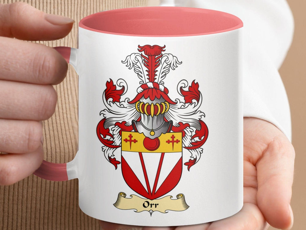 Distinguished Orr Coat of Arms Clan Surname Mug - Celtic Ancestry Gifts